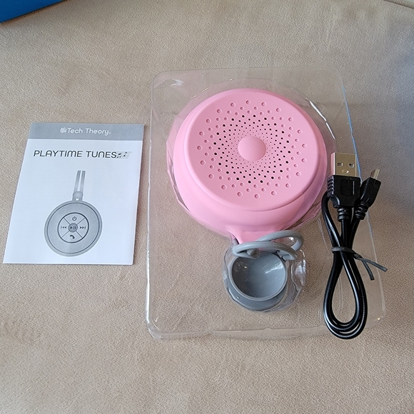 Platime Portable Wireless Pink Suction Speaker Waterproof - Picture 3 of 3